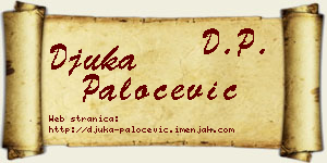 Đuka Paločević vizit kartica